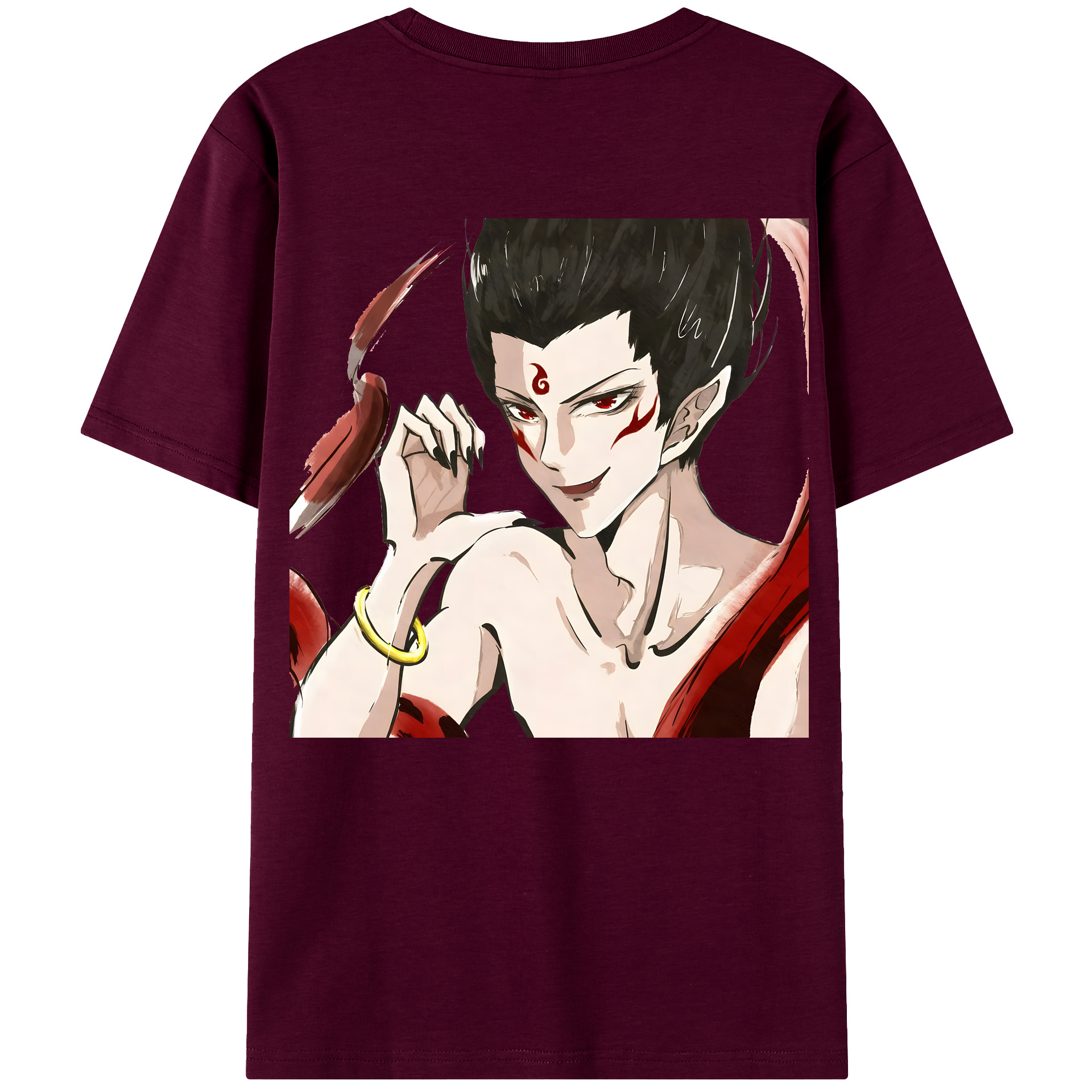 （画像用） Ne Zha 2 ナタ 魔童の大暴れ レディース半袖Tシャツ(バックプリント)